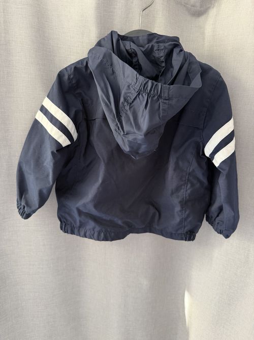 Tommy Hilfiger Hooded Full Zip Jacket Navy/White Logo 12-18 Months — image 2