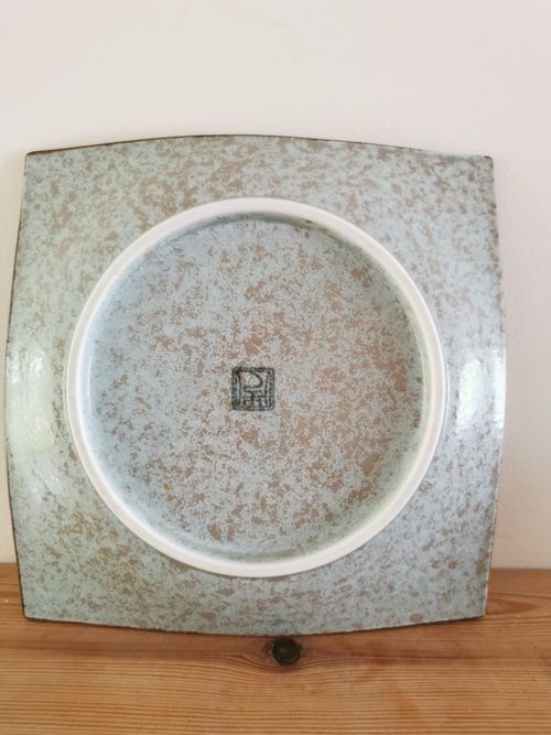 Vintage Japanese Plate, Cherry Blossom, Pale Blue, Kafuh, 23cm Wide, Rare in UK — image 4