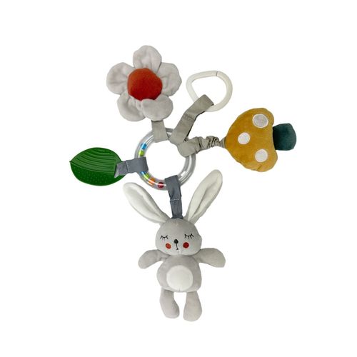 Kyoot Rabbit Clip On Hanging Soft Baby Toy for Pram Cot Car Seat Crib Buggy Chai — image 1