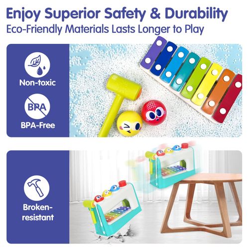 Toys for 1 Year Old Boys Girls Medium, Multicoloured Hammer & Pounding — image 5