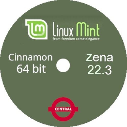 Linux Mint 22.3 Cinnamon Zena OS 64bit for PC Laptop Install Live Bootable DVD