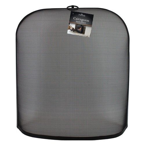 JVL Black Cairngorn Spark guard, fire guard, fire screen, fire surround…