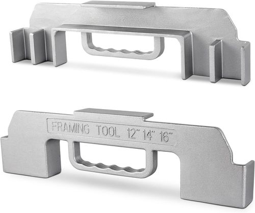 3 in 1 Framing Tools,12/14/16 Inch on Center Stud Layout Tool,Cast Aluminum — image 7