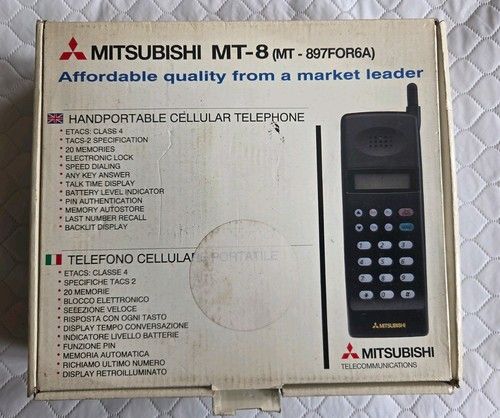 Mitsubishi Mt-8 Vintage Phone Retro 80s Rare Collectable Retro Phone