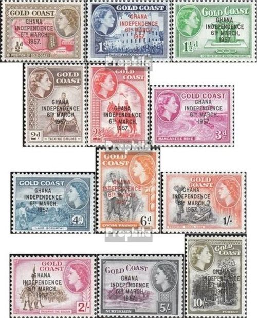 Ghana 5-16 (complete.issue.) unmounted mint / never hinged 1957 Independence