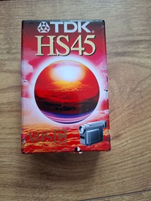 TDK HS45 VHS-C 45 Min Blank Cassette Tapes Bundle of 2 NEW / SEALED