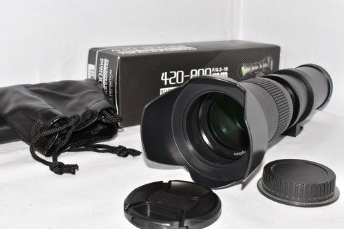 Canon EOS DSLR DIGITAL fit 420 800mm zoom lens 1200D 1300D 2000D 4000D and MORE
