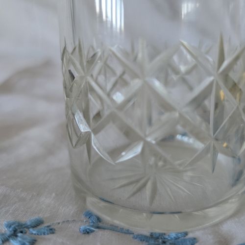 Vintage Cut Glass Preserve Jar EPNS Silver Plate Lid Condiment Pot 12cm — image 4