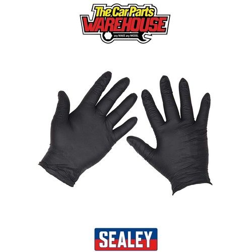 Sealey SSP60L Extra-Thick Powder-Free Disposable Nitrile Gloves, Large - P