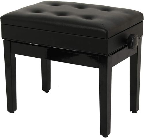 Piano stool height adjustable piano wooden stool keyboard stool cushion seat — image 6