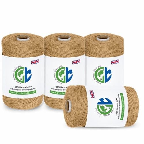 10m-1000M Metre Natural Brown Shabby Rustic Twine String Shank Craft Jute 
