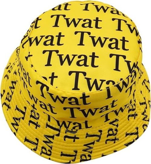 Unisex Reversible Bucket Hat for Men Women, Twat Print Sun Hat,Cotton Bucket hat