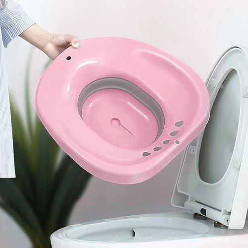 Foldable Hanging Toilet Sitz Bath for Postpartum Hemorrhoids Patients Healing UK — image 1