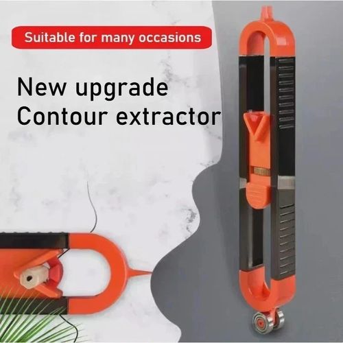 Profile Scribing Ruler Contour Gauge with Lock Precise Scribe Tool Woodworking U — image 2