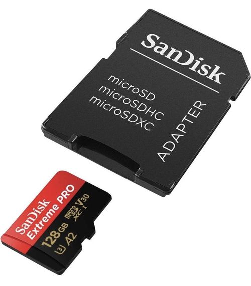 SanDisk Extreme Pro Micro SD Card & Adapter 128GB U3 A2 Drone Camera DashCam — image 2