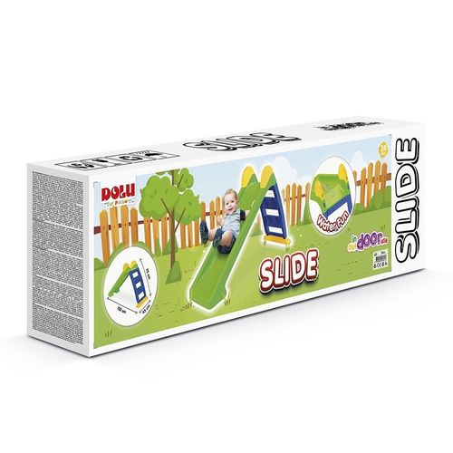 Playground Plastic Slide, Dolu Ladder & Slope for Children, Green/Blue — image 4