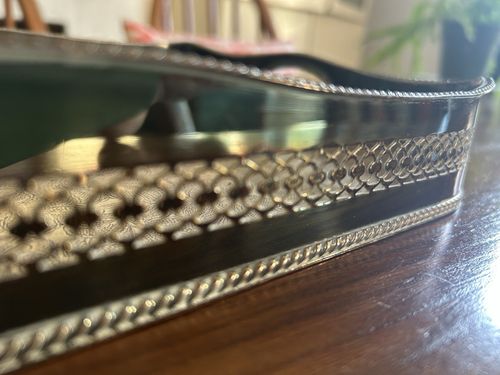 Antique Barker Ellis Silver Tray — image 3