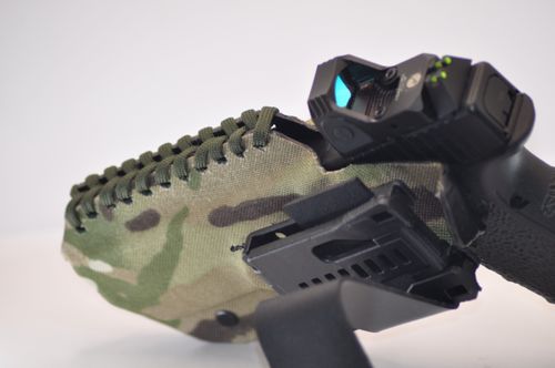 Glock 17 /19  optics and high sights ready Kydex hand made holster — image 8