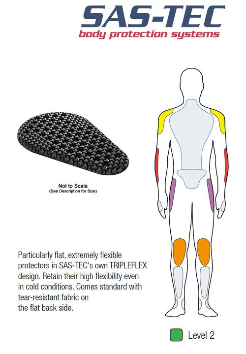 SAS-TEC Phantom Tripleflex ThinForm Vented CE L2 Limb Protection Upgrade 4pc Set — image 5