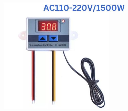 12/24V/110-220V 10A LED Temperature Controller Thermostat Switch Probe XH-W3001