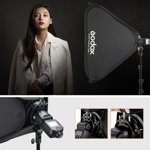 Godox 60*60cm Softbox with Grid + S2 Flash Bracket Bowens Mount SGGV6060 — image 12