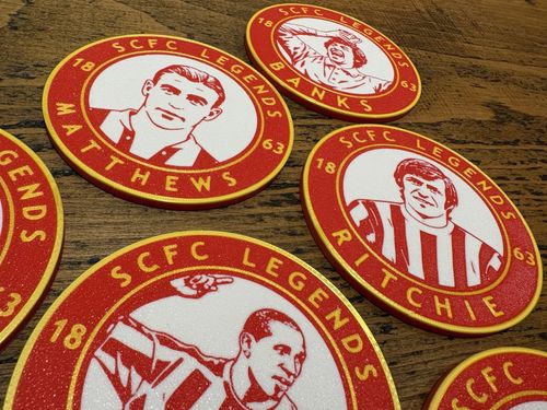 Stoke City Legends Coaster Set & Holder - Choose 6 — image 6