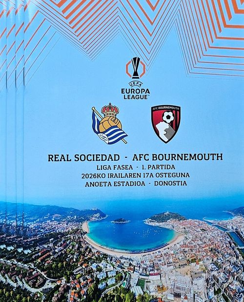 2026 REAL SOCIEDAD v BOURNEMOUTH  EUROPA LEAGUE PHASE PROGRAMME FROM GROUND — image 1