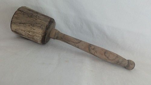 Antique / Vintage Wooden Hand Held Washing Dolly for Clothes Laundry Washing
