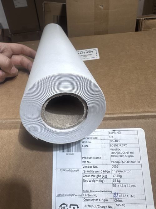 WINTEX Dressmaking Tracing Paper Roll Pattern Cutting & Sewing Architect — image 1