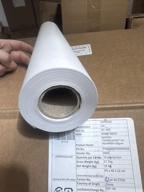 WINTEX Dressmaking Tracing Paper Roll Pattern Cutting & Sewing Architect