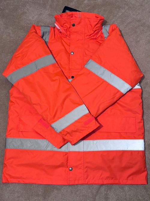 Hi-Vis Traffic Jacket Orange Large Size — image 2