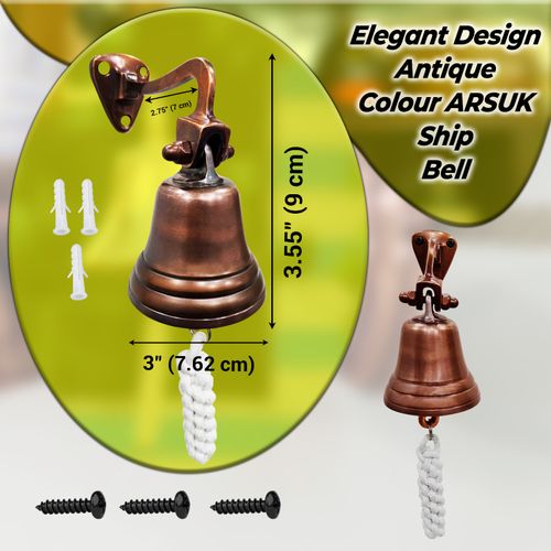 Last Orders Pub Bell Wall Mounted bell Nautical Ship Bell Copper Bell Home Bar 3 — image 2