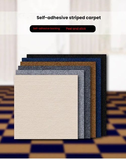 50x50cm Self Adhesive Area Carpet Tiles Peel and Stick Floor Plank Mat Non-Slip — image 6