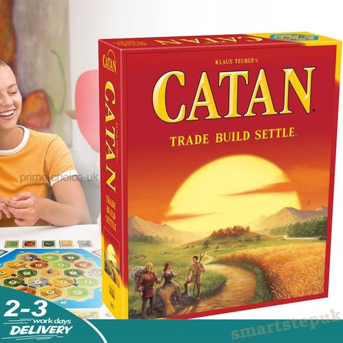 Catan Board Game Card Games Trade Build Settle Desk Beginner 3-4 Players Educate — image 1