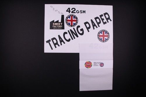 Tracing Paper 42gsm Artist's Drawing Paper in 10 to 100 Sheets A5 A4 A3 A2 & A1