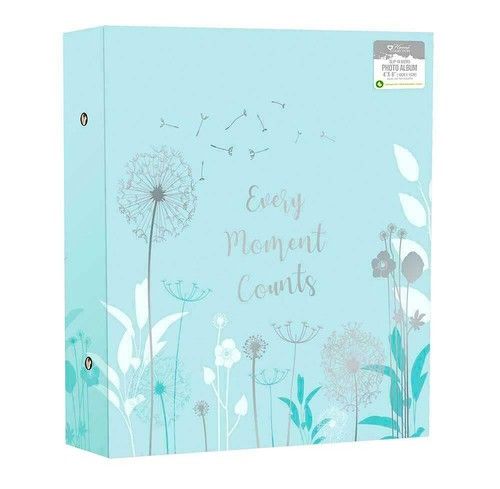 Large Photo Album Ringbinder Holds 500 6"x4" Photographs Floral Slip In Design