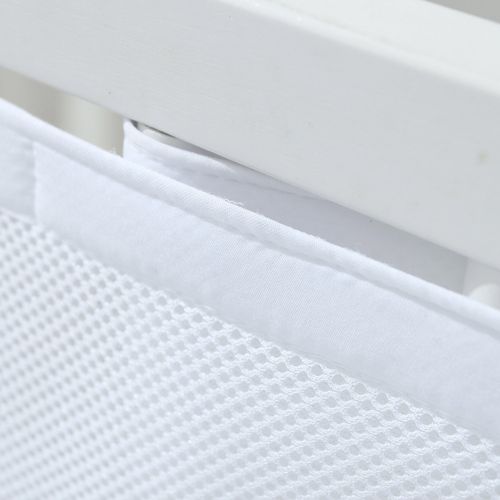 Premium Mesh Cot Bumper for 2 Sided Solid End Cots Double Layers Air Mesh for — image 3