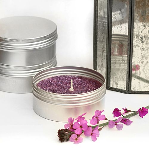 CANDLE MAKING KIT Inc BIODEGRADABLE GLITTER  Scented Eco Soy Wax Tin Candles  KV — image 2