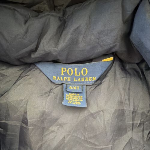 Polo Ralph Lauren Boys Navy Hooded Down Puffer Zip Jacket 4T Autumn/Winter