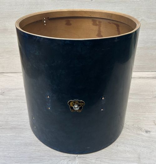 60s CARLTON / Dallas London 16''x16''  Floor Tom Blue Pearl / Bare Wood Project