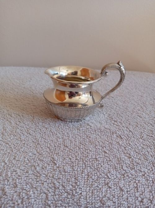 J. H. Potter Sheffield Silver Plated  Cream Jug. Dated between 1890 and 1915