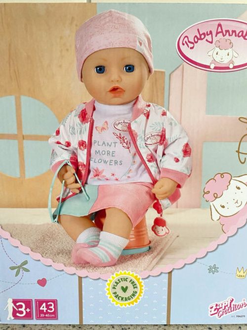 Zapf Creation Baby Annabell Deluxe 6pc 43cm Pink/White Outfit Jacket Set