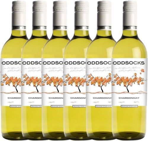 OddSocks Australian Chardonnay by Berton Vineyards 13% abv 6 x 75cl Bottles