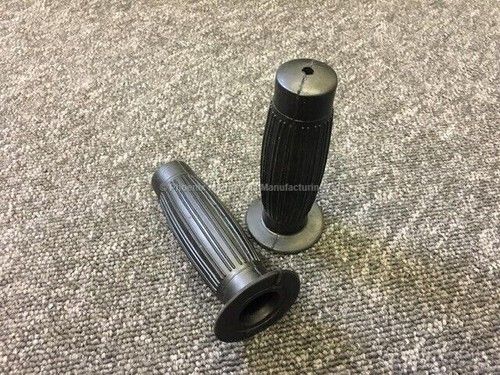 PAIR BESTON HANDLE GRIP RUBBER 7/8" - BSA TRIUMPH NORTON AJS MATCHLESS VELOCETTE