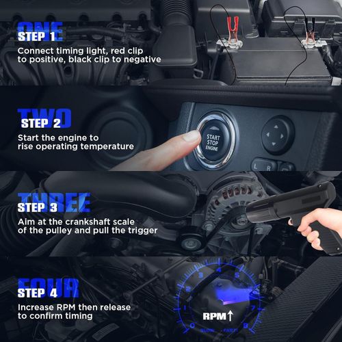 Ignition Timing Light 12V Gasoline Engine Timing Strobe Lamp for Car Motorcycle  — image 9