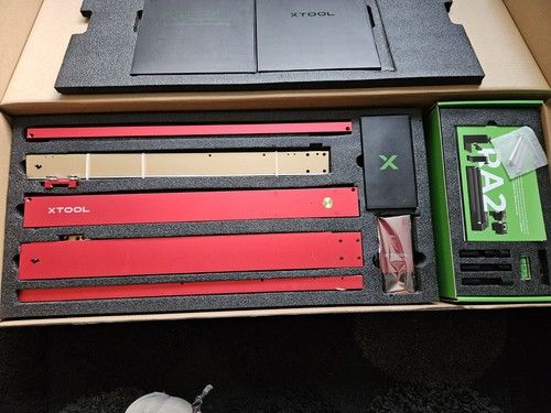 xTool 10W D1 Pro Laser Cutter Golden Red with RA2 Pro Kit,  Boxed new condition.