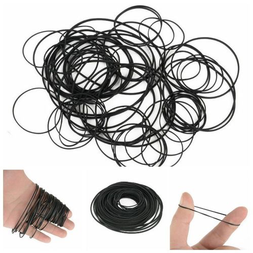 100pcs 40-135mm Mixed Rubber Drive Belts for Cassette Tape Deck CD DVD Player — image 3