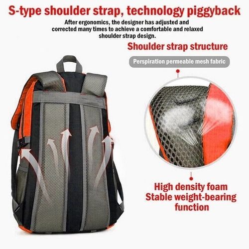 Large Waterproof Backpack 40L Bag Camping Walking Hiking Outdoor Travel Rucksack — image 2