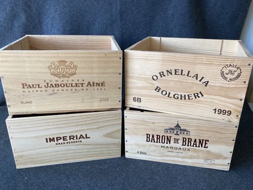 Wooden Wine Box Crate - CLEARANCE BOXES - Hamper, Projects. Storage, Allotments — image 10