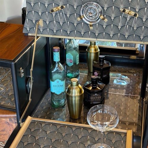 Art Deco Walnut Cocktail/Drinks Cabinet. — image 3